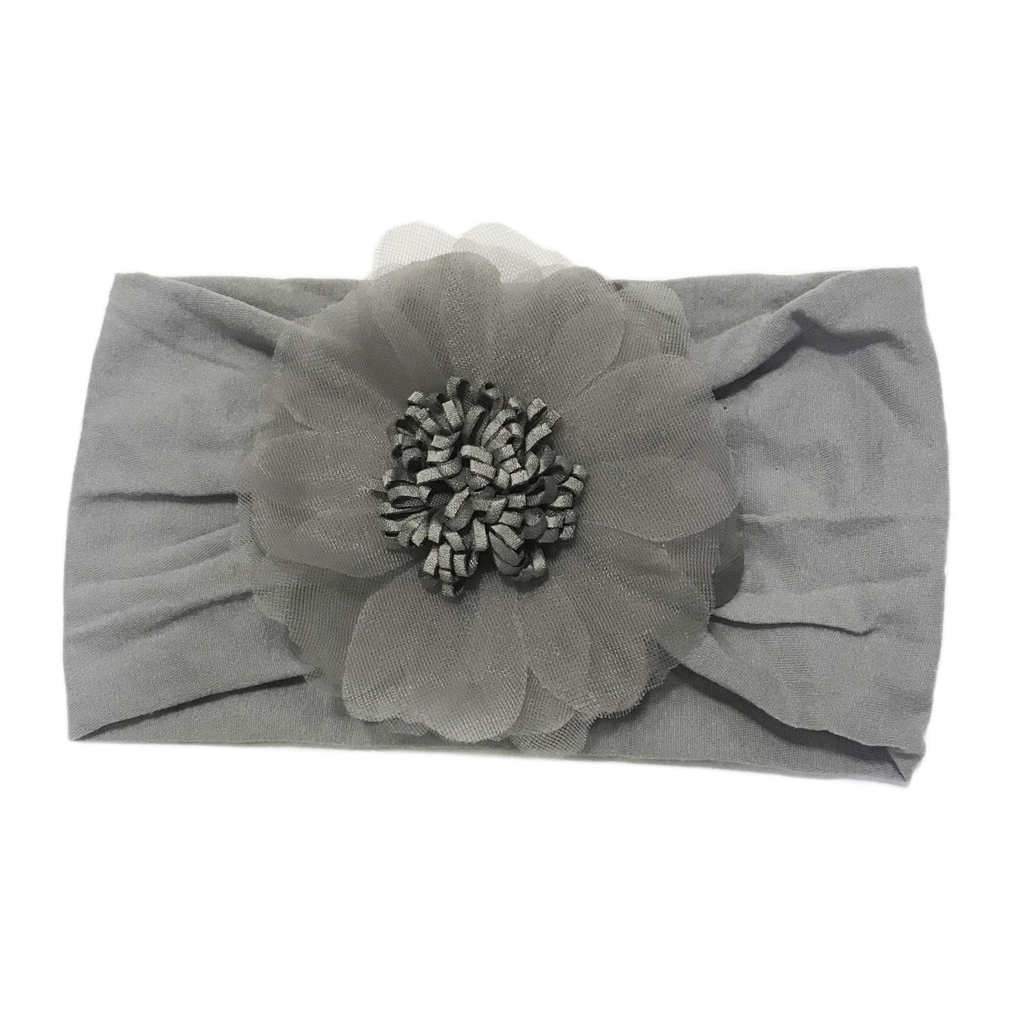 Nylon Flower Headwrap-Baby Wisp