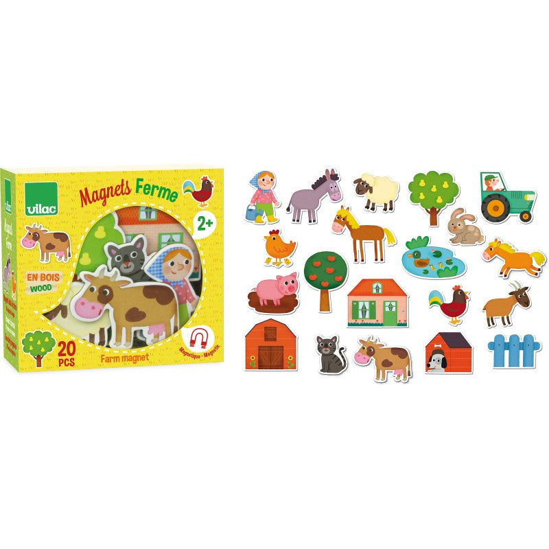Wooden Farm Magnets