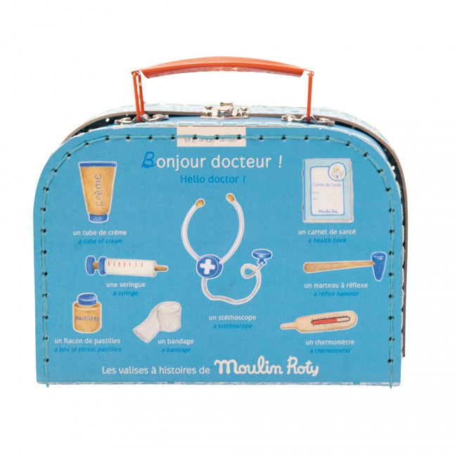 Wooden Doctor's Kit and Case