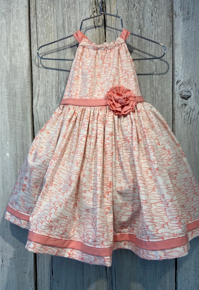 Bow Back Maddy Fish Dress-Niffers Handmade