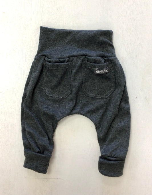 Grow pants, pocket pants, baby pants, handmade
