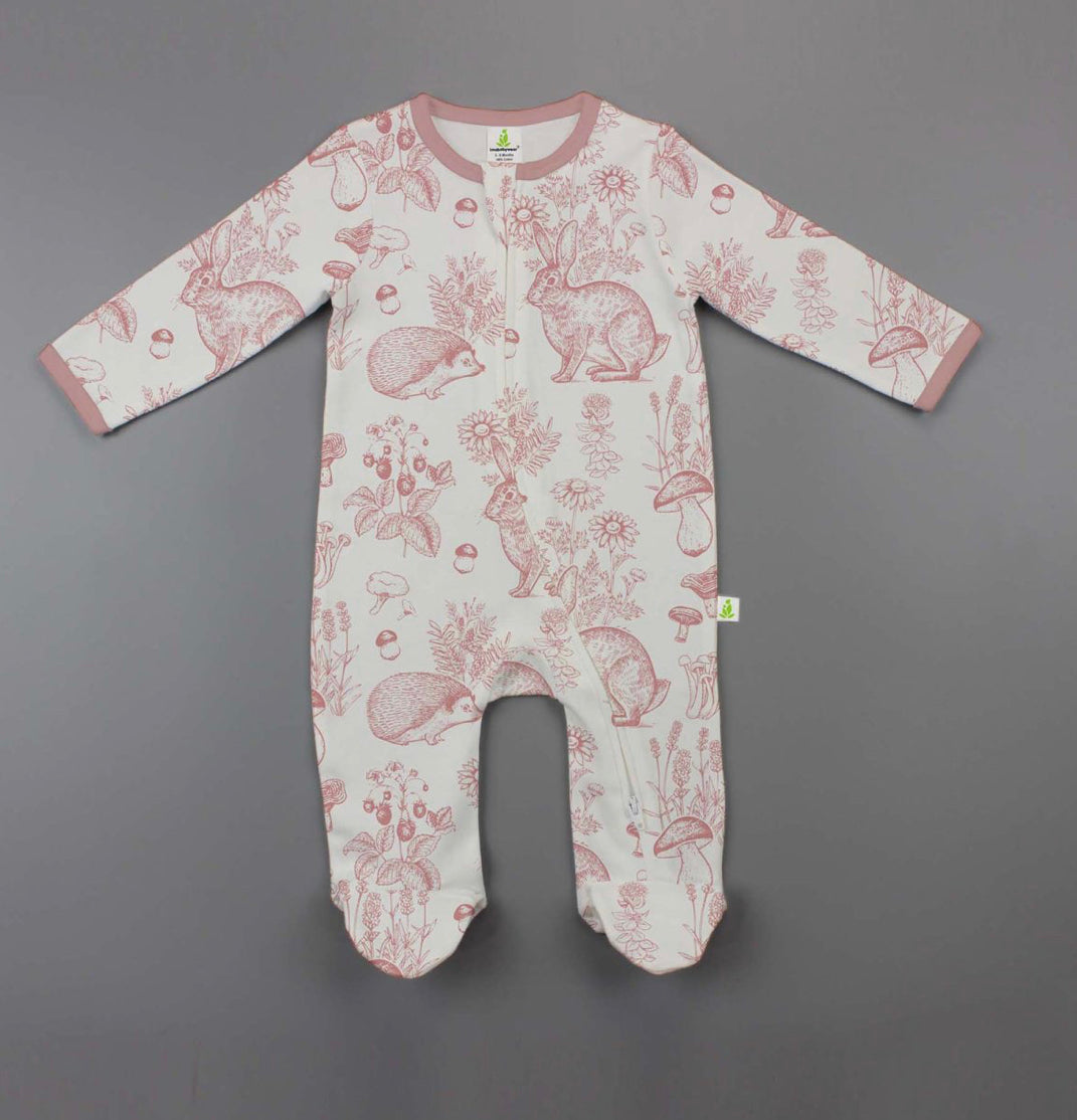 Long Sleeve zip suit with Feet - Imababywear