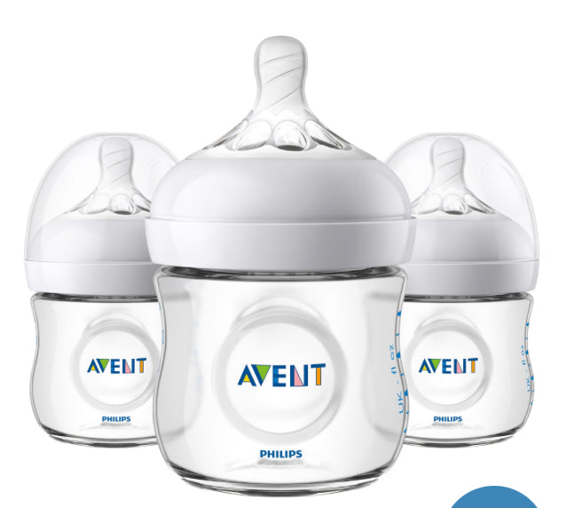 Natural Baby Bottles 4oz 3 pack