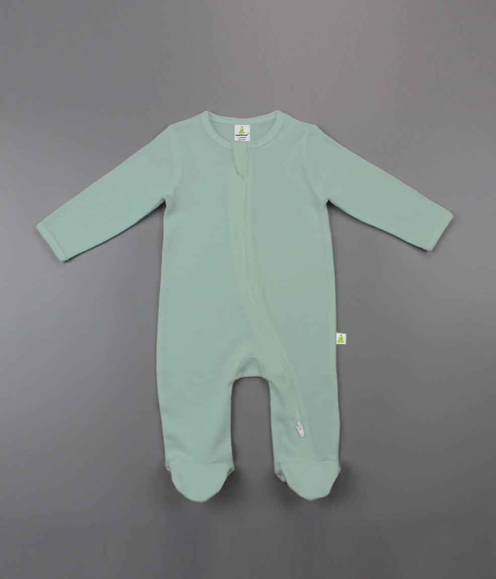Long Sleeve zip suit with Feet - Imababywear