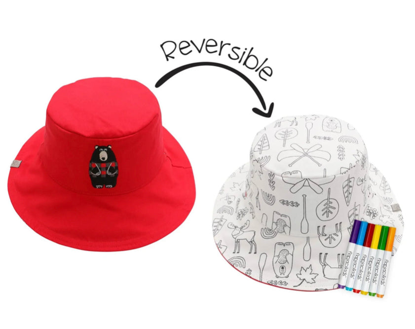 Kid’s Colouring Sunhats -Flapjacks