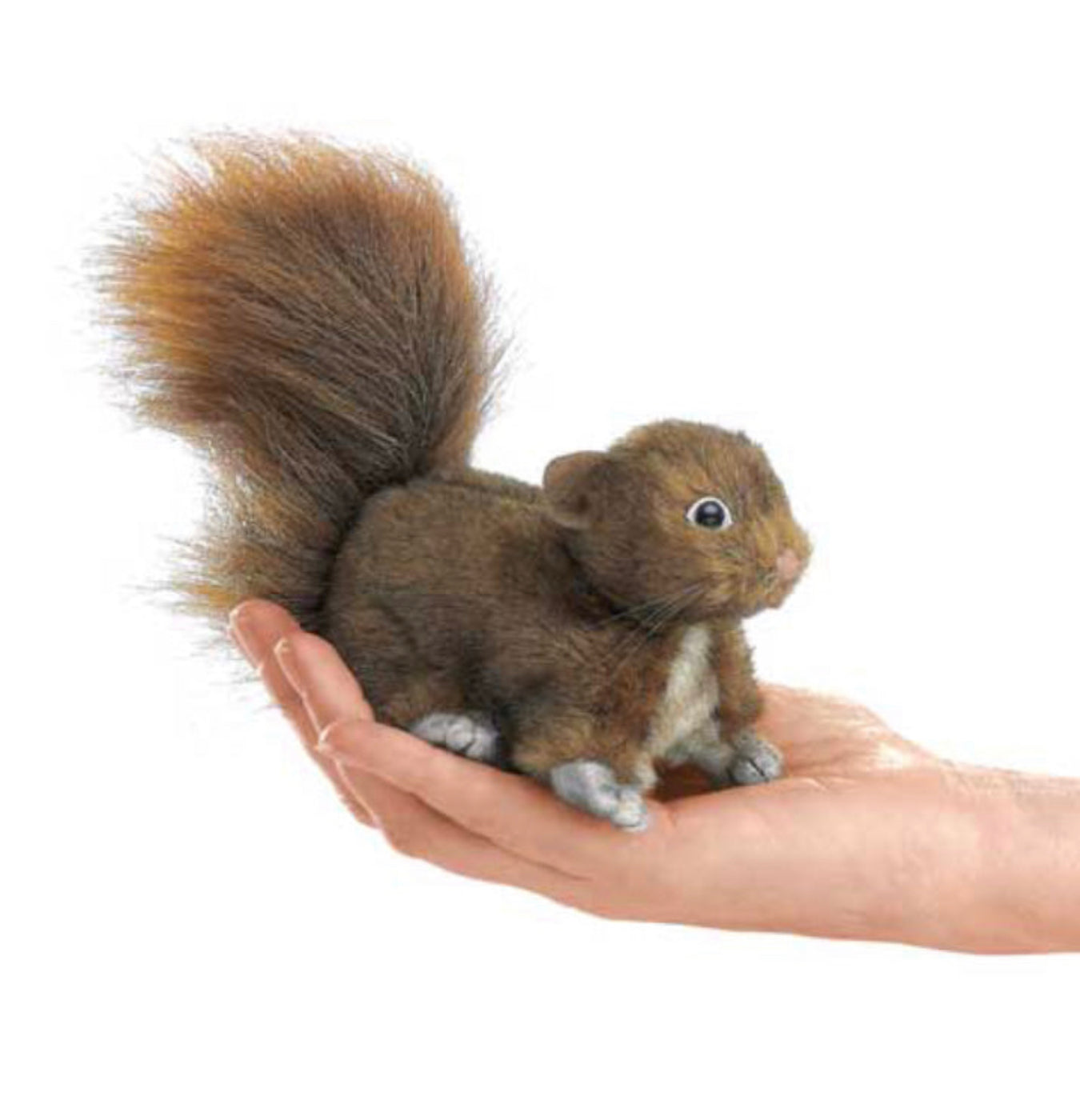 squirrel puppet, finger puppet, woodland animal puppet