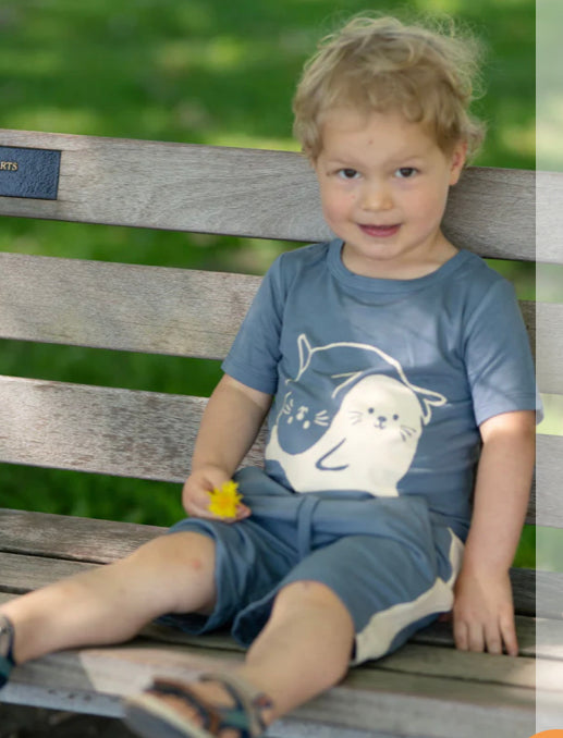 Bamboo Whales T Shirt-Silkberry