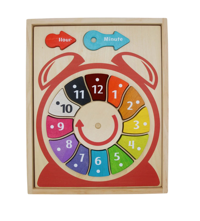 educational toys, wooden toys, clock toy,