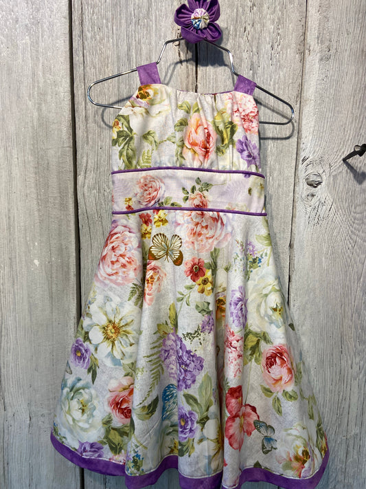 handmade dress, circle skirt, corset dress, niffers, cotton dress