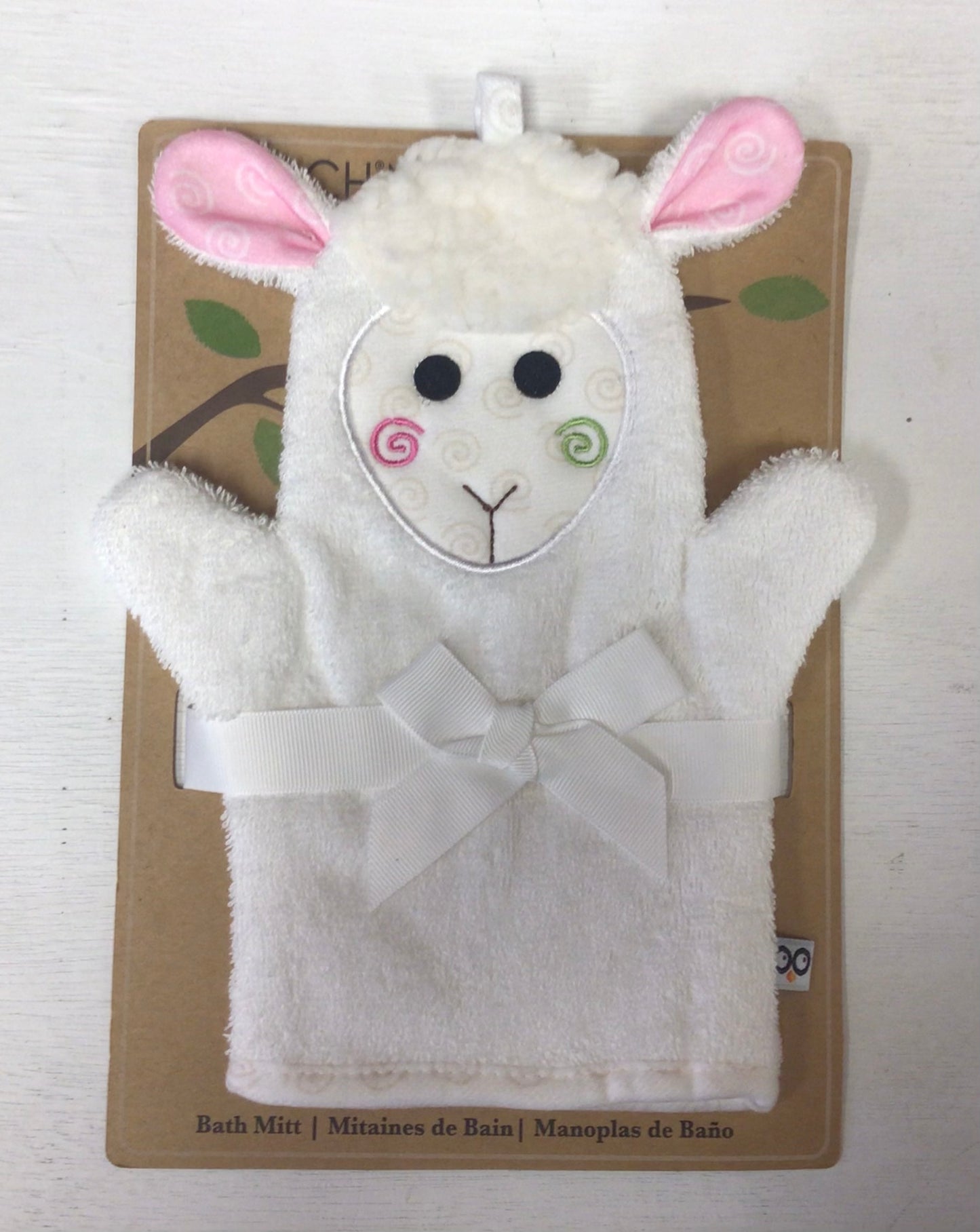 lamb washcloth, fun washcloth, puppet washcloth, zoochini