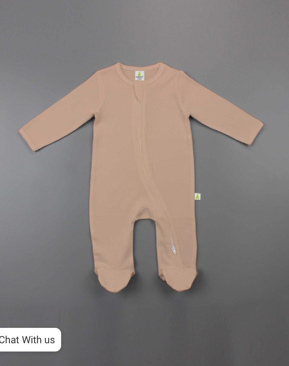 Long Sleeve zip suit with Feet - Imababywear