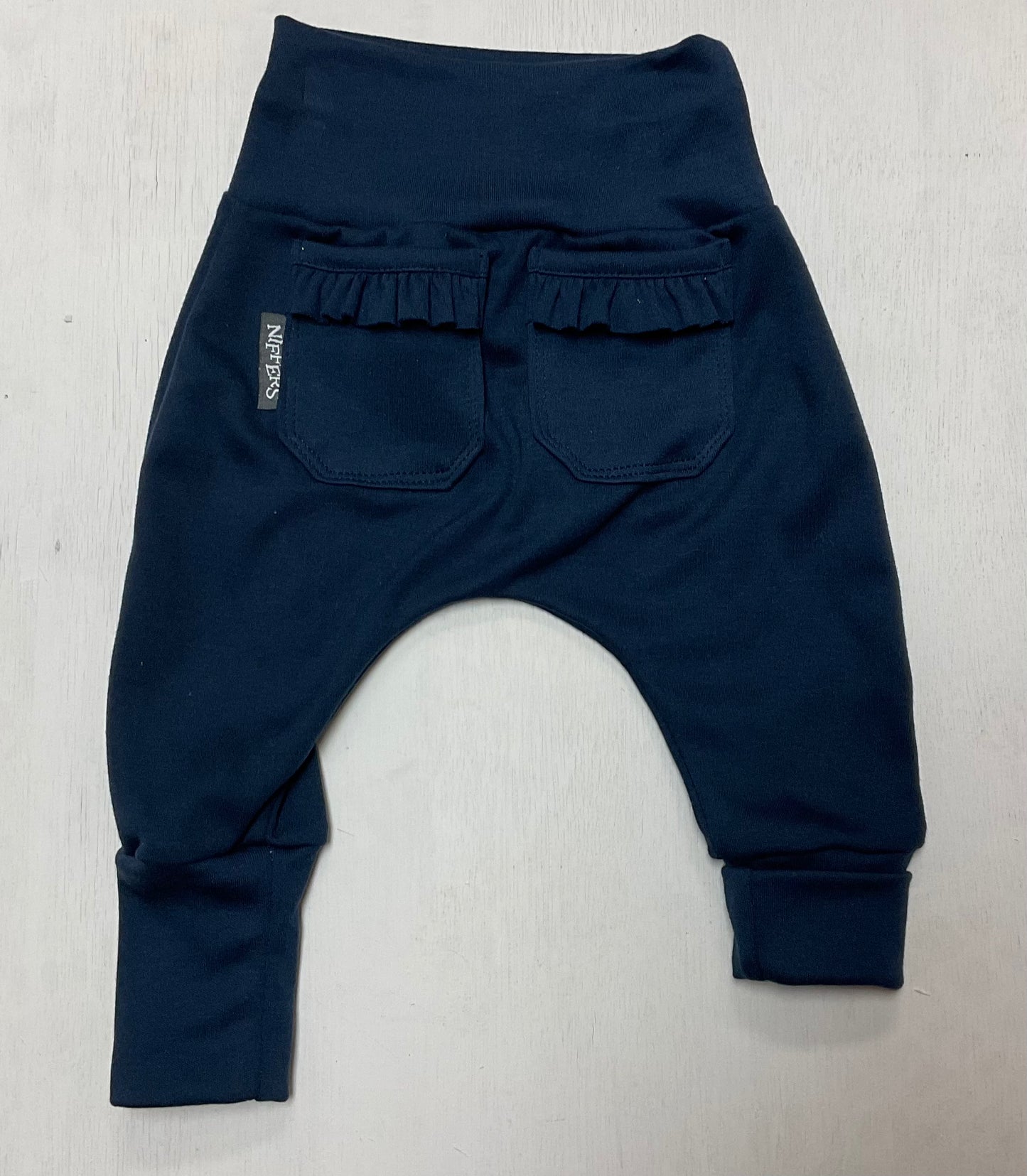 Ruffle pant, handmade, grow pant, baby pant