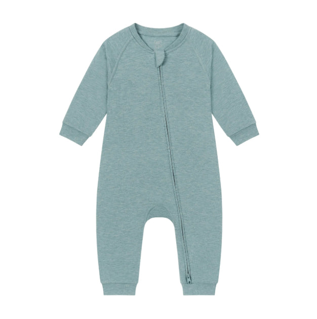Meadow Green Bamboo Long Sleeve Footless Sleeper Snug Fit-Nest