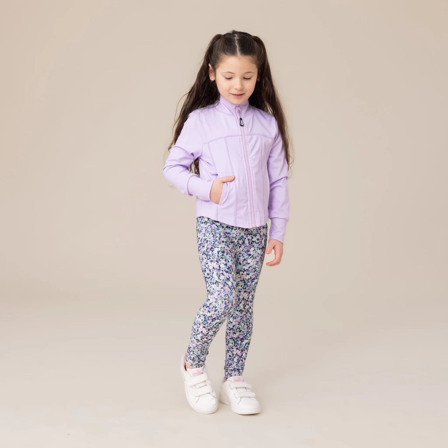 Mauve Girls Athletic  Jacket-Nano