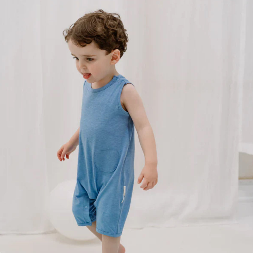 Azure Lake Sleeveless Romper-Nest