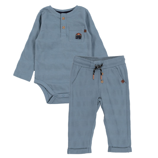 Baby Henley Shirt and Pants Set-Nano