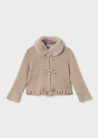 Beige Cardigan With Detachable Collar and Bow detail - Mayoral (Copy)