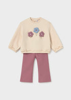 Girls 2pc Sweatshirt with flare pant - Mayoral