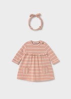 Blush Striped Sweater Dress-Mayoral