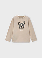 Pug Dog long Sleeve Ti Shirt- Mayoral