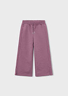 Mauve Sparkly Wide Leg Adjustable Waist Pants-Mayoral