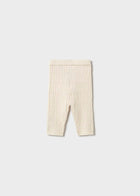 Cream Baby Knit Legging-Mayoral