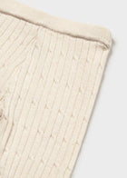 Cream Baby Knit Legging-Mayoral