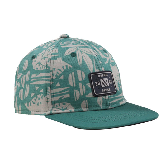 Dino Cap in Green and Beige - Nano