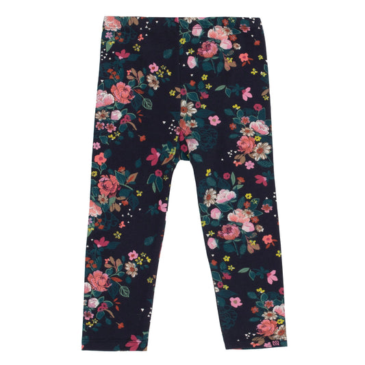 Navy Floral Leggings Nano