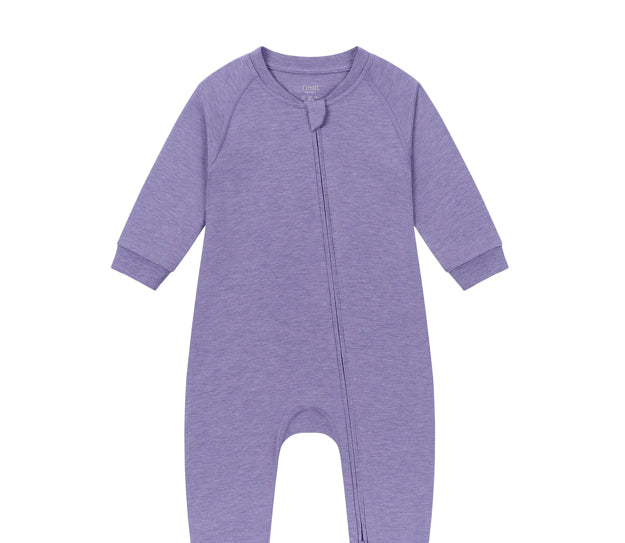 Violet Blooms Bamboo Long Sleeve Footed Sleeper Snug Fit-Nest