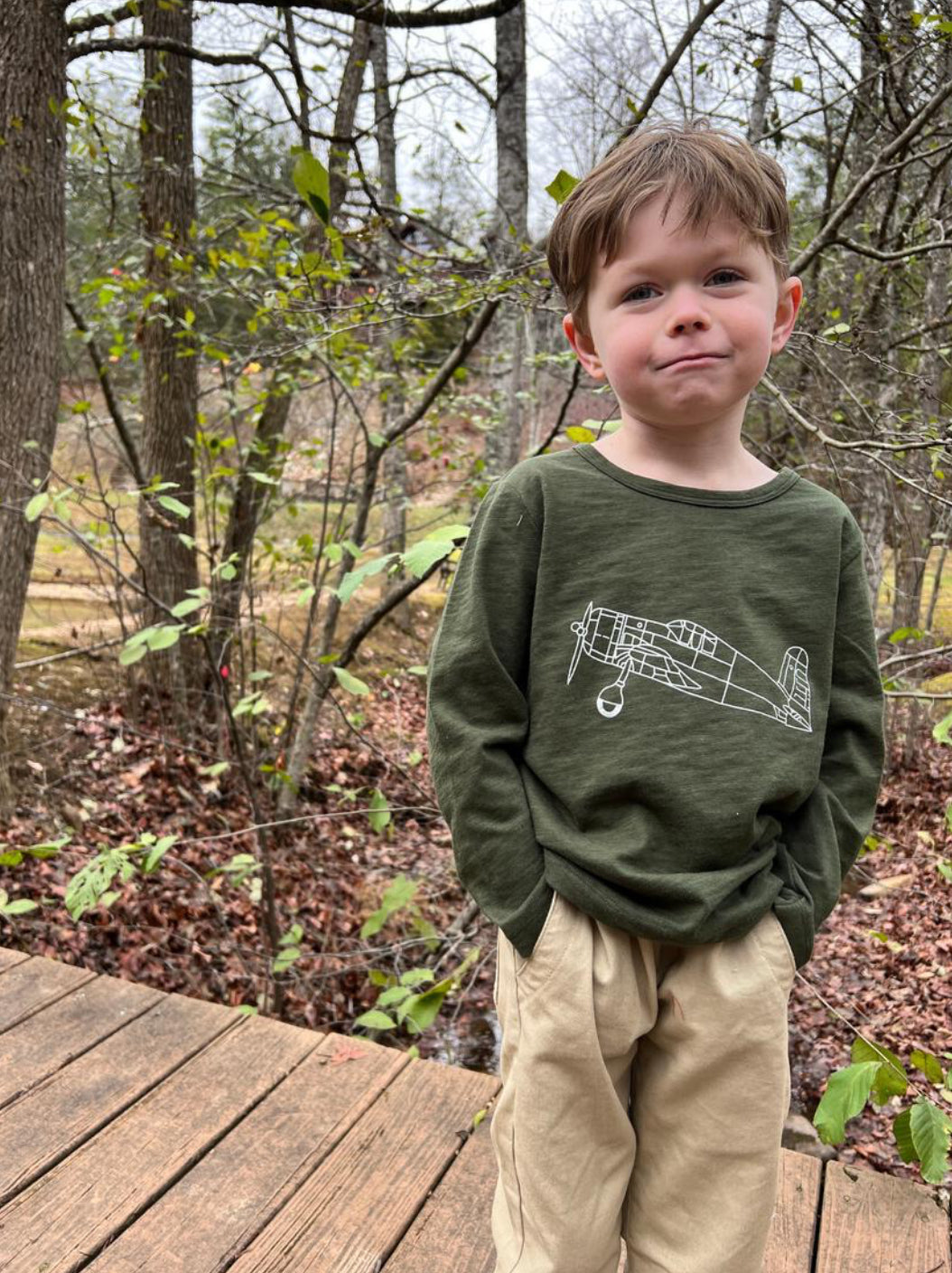 Cherokee Raglan Printed Tee (3 Options)-Me and Henry