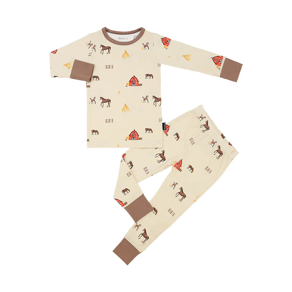 Horse Farm PJ Pocket Jogger Set-Belan.J