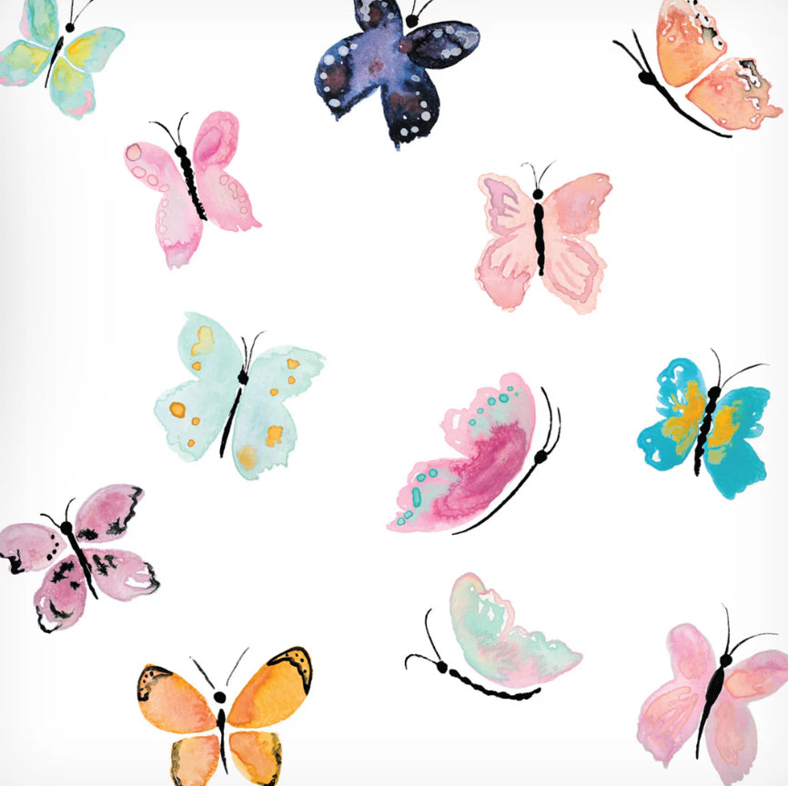 Butterfly Cotton Muslin Swaddle Blanket 47X47-Lulujo