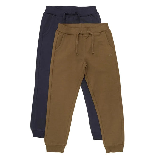 2 Pk Navy and Brown Sweatpants