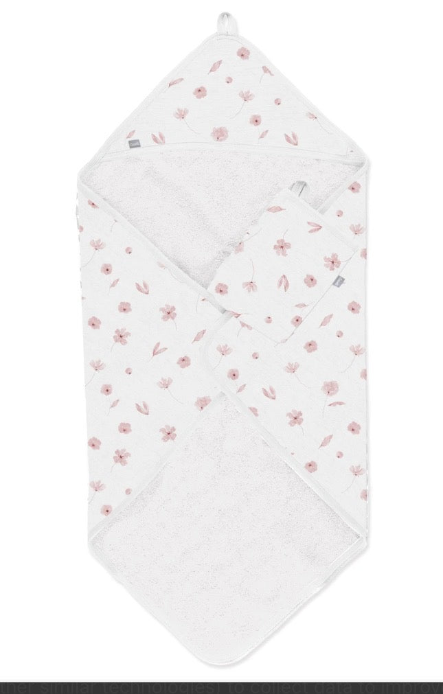 Soft Pink Floral Blanket -Coccoli