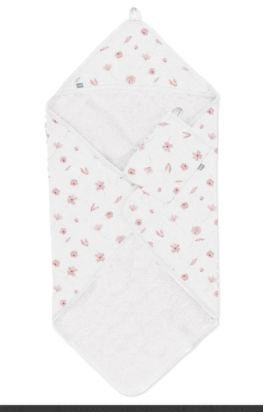Soft Pink Floral Blanket -Coccoli