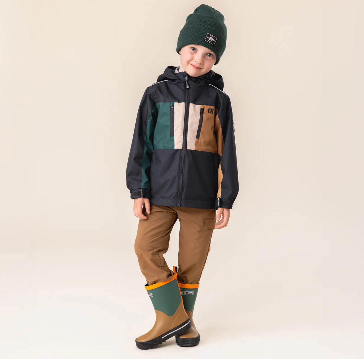 Max Boys Charcoal Charbon Coat-Nano