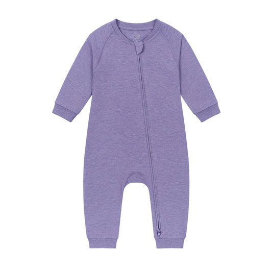 Violet Blooms Bamboo Long Sleeve Footless Sleeper Snug Fit-Nest