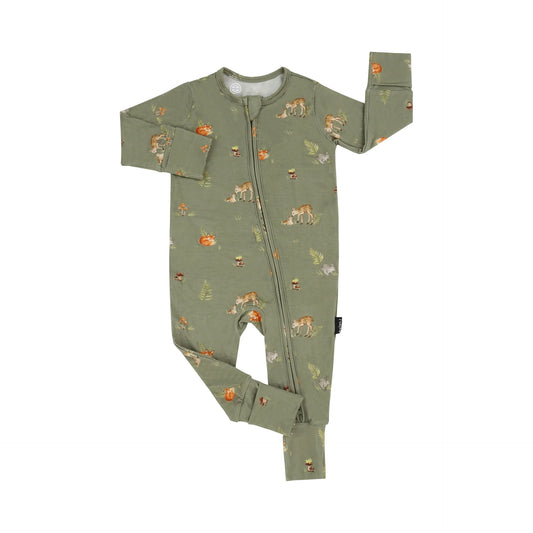 Forest Friends Footless Sleeper With Fold Over Feet-Belan.J