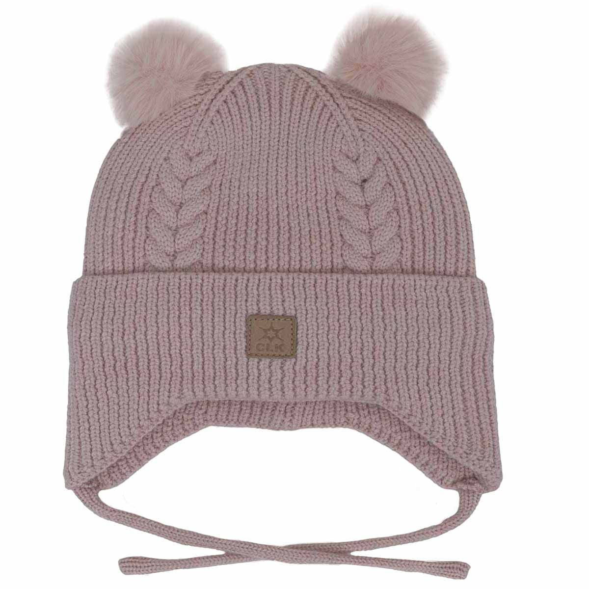 Knit Soft Touch Double PomPom Hat-Calikids