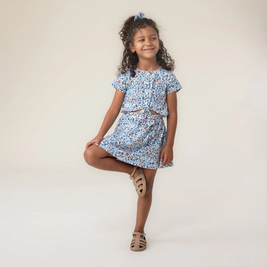 Girls Navy Floral-Nano