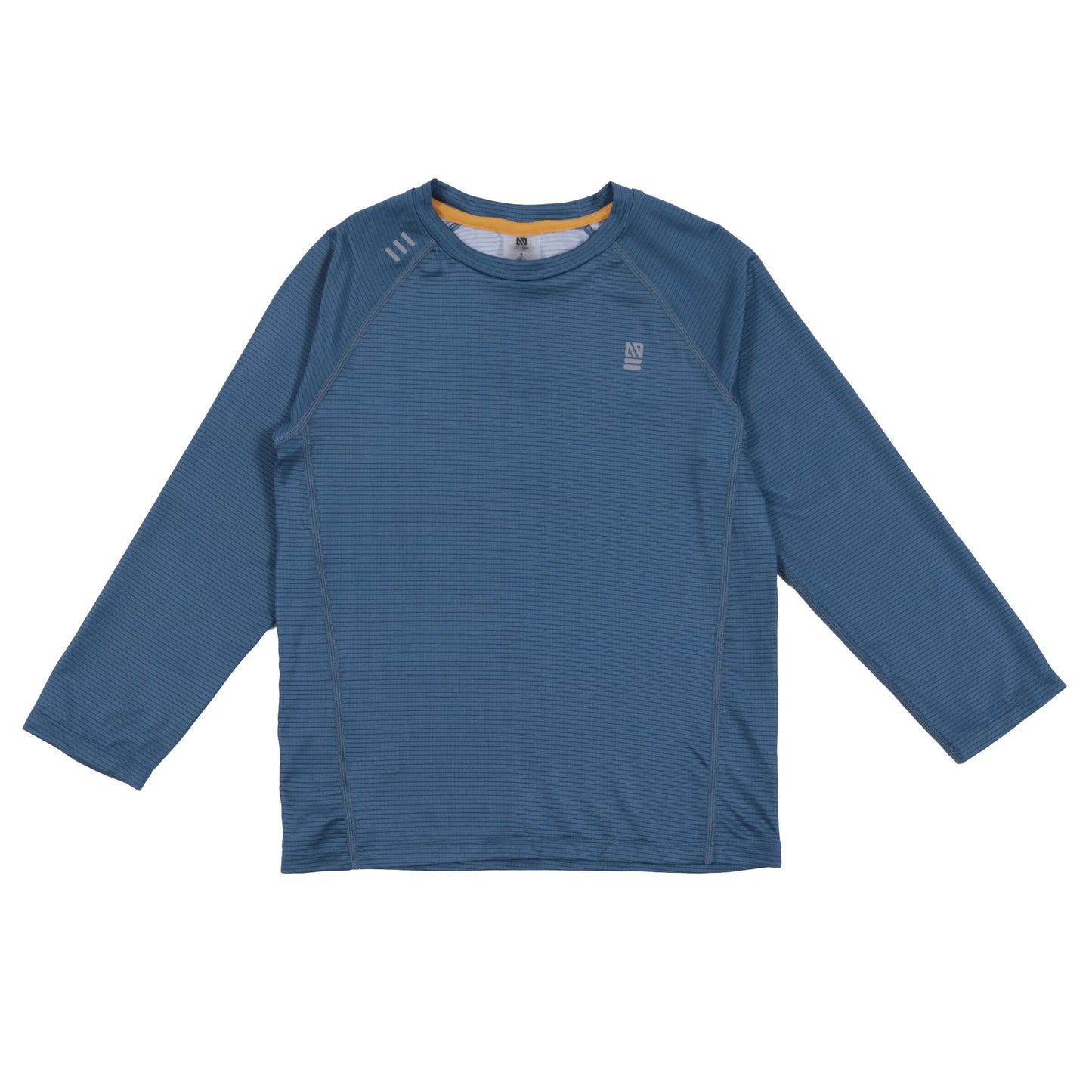 Blue Long-Sleeved Athletic T-Shirt -Nano