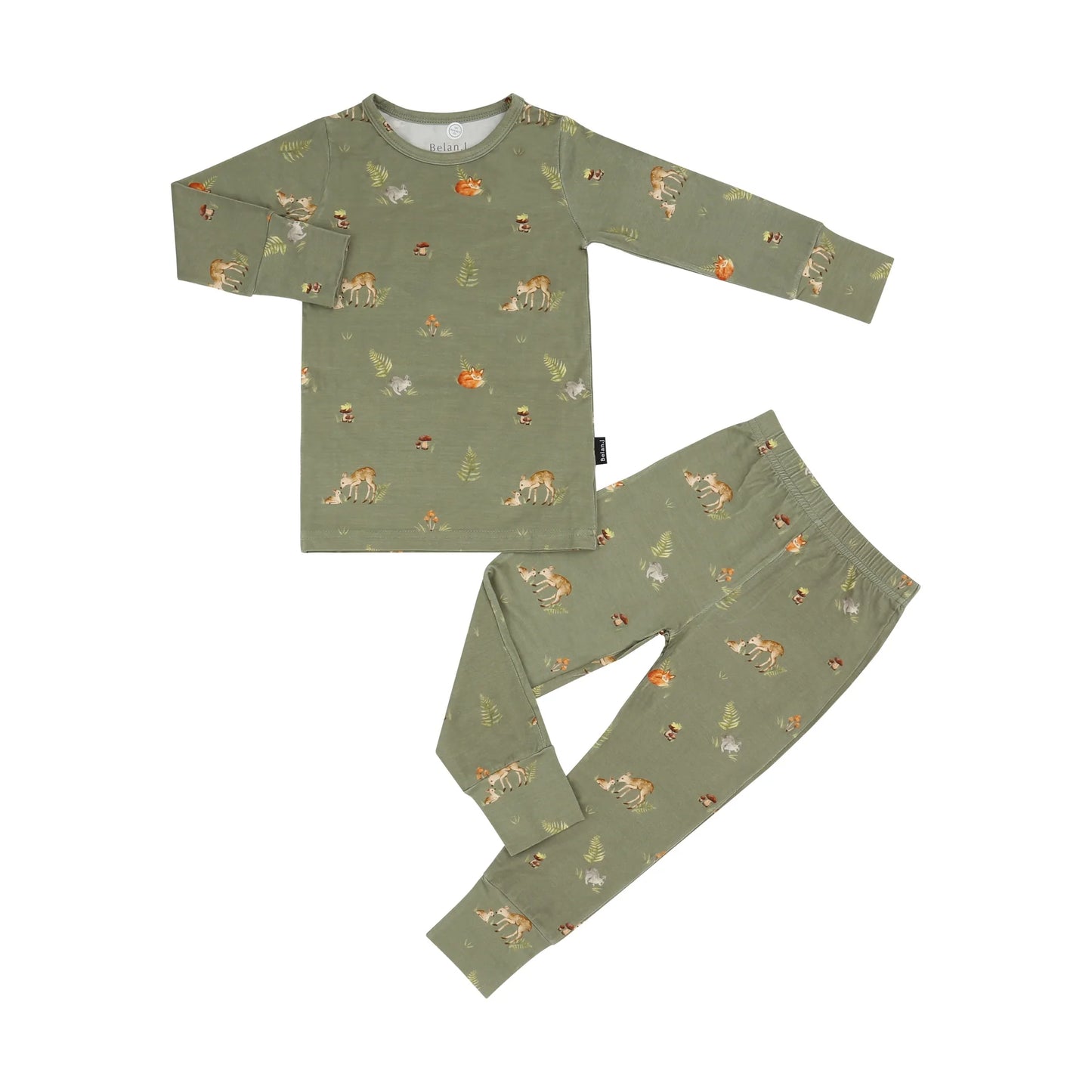 Forest Friends PJ Pocket Long Sleeve Set-Belan.J