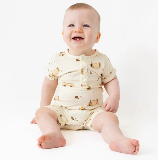 Day Camp Shortall Romper Belan.J