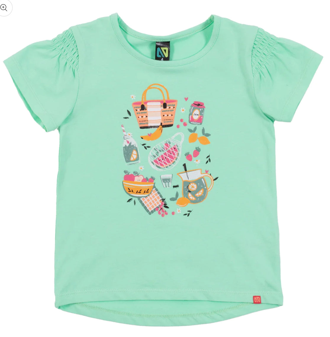 Girls T-shirt Nano - mint {4}