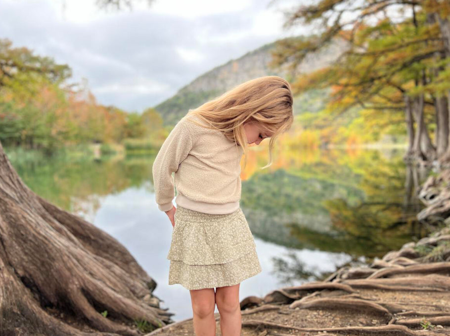 Aoife Skort In Folklore Green