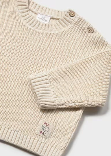 Cream Organic Knit Sweater - Mayoral