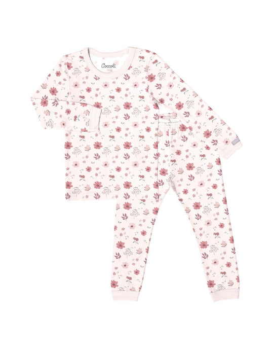 Fall Flowers Long Sleeve PJ Set-Coccoli