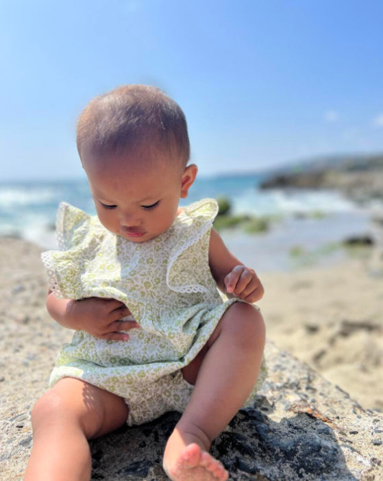 Ditsy Floral Poppy Romper Vignette