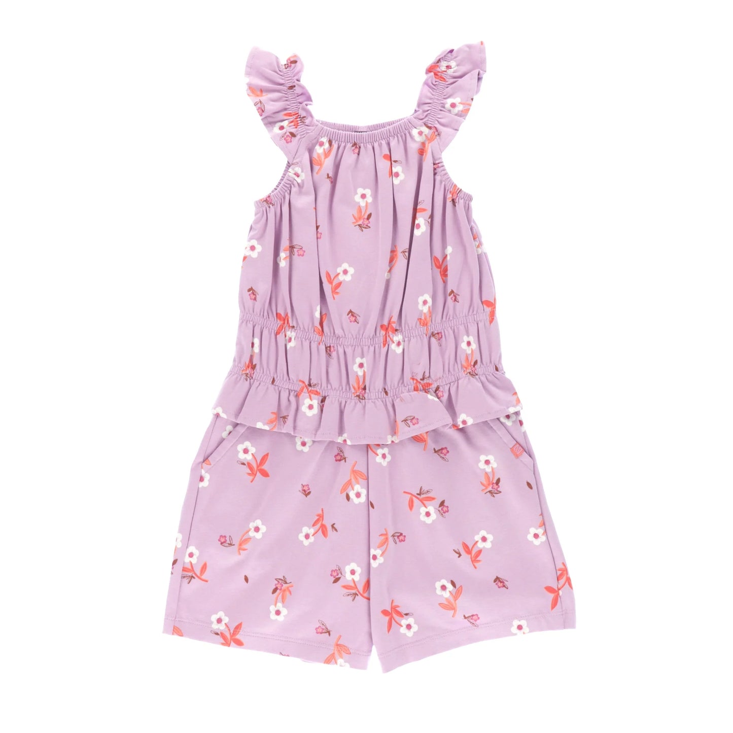 Lilac Floral Knit Romper Nano